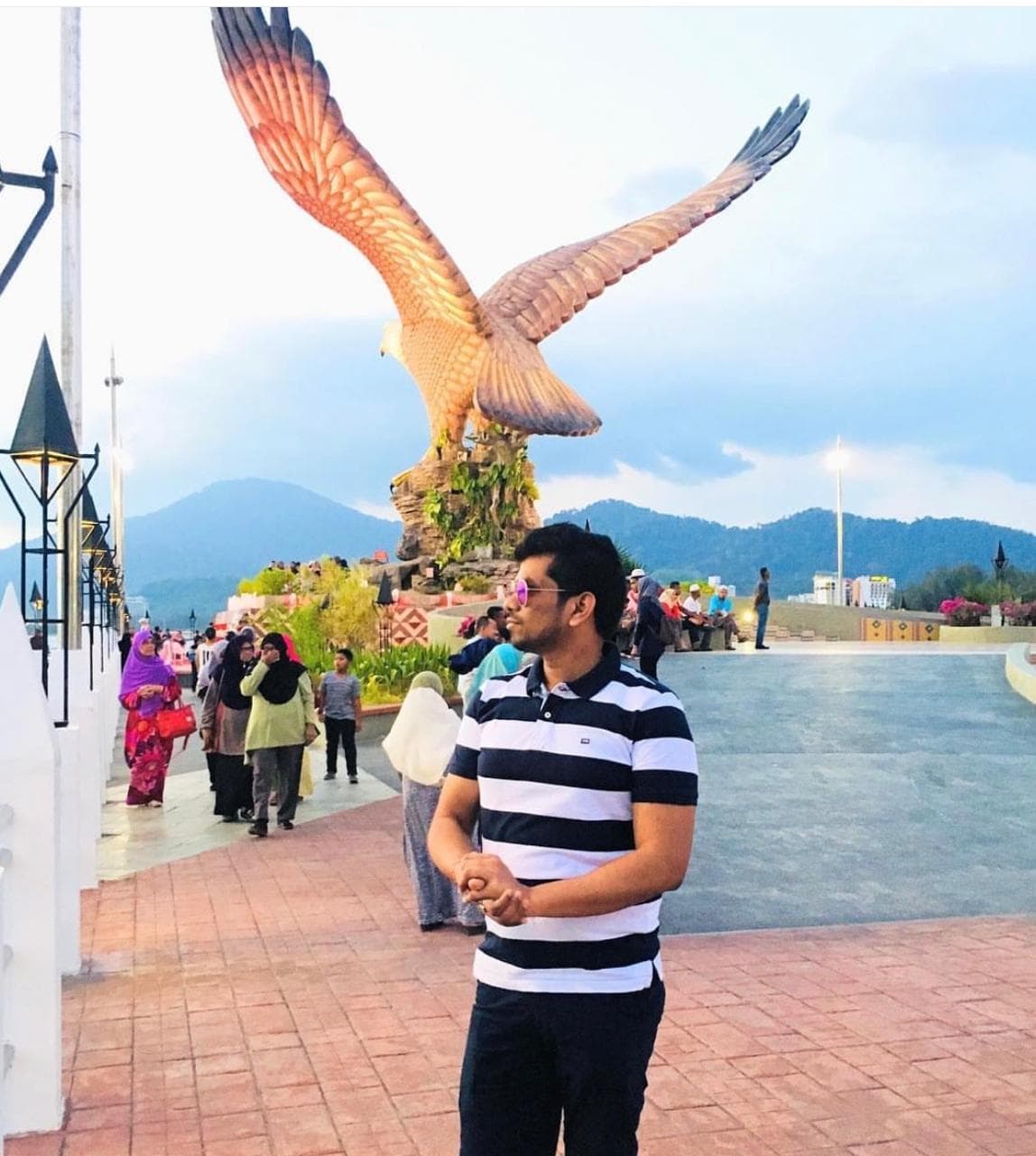 Manas Majhi at Dataran Lang Eagle Square, Langkawi, Malaysia