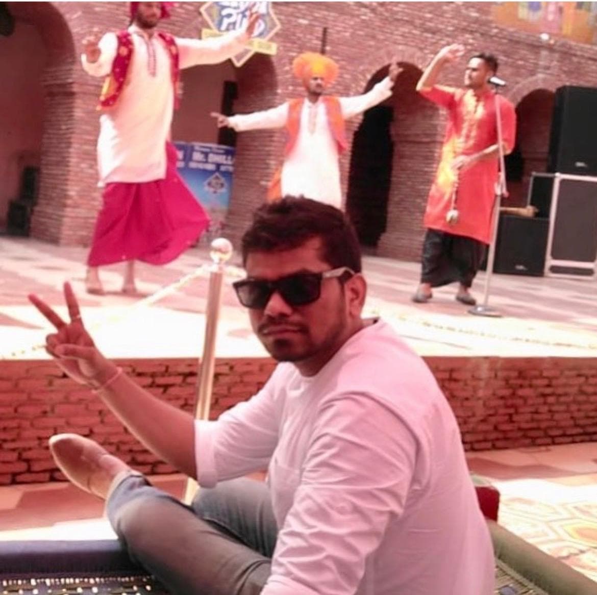 Manas Majhi at a Punjabi cultural festival