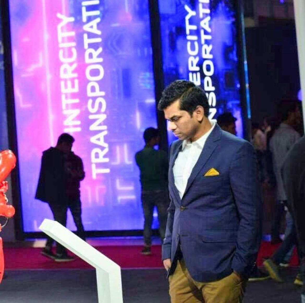 Manas Majhi at a startup event